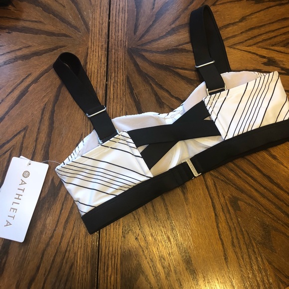 Athleta | Chevron Bikini-Whi Top | NWT 34 B/C - Picture 4 of 6